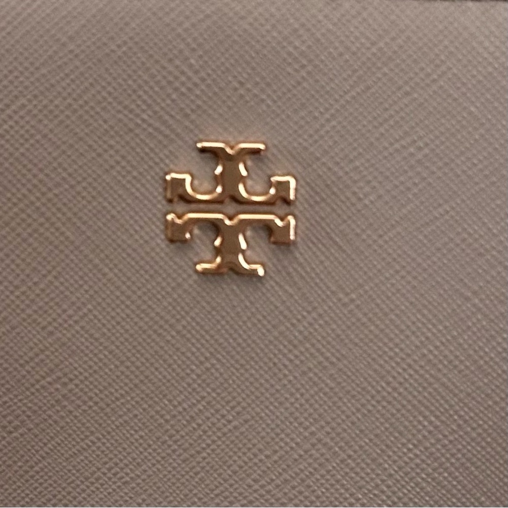 Tory Burch Triple Compartment French Gray Leather Large shopperTote Bag - Picture 7 of 14